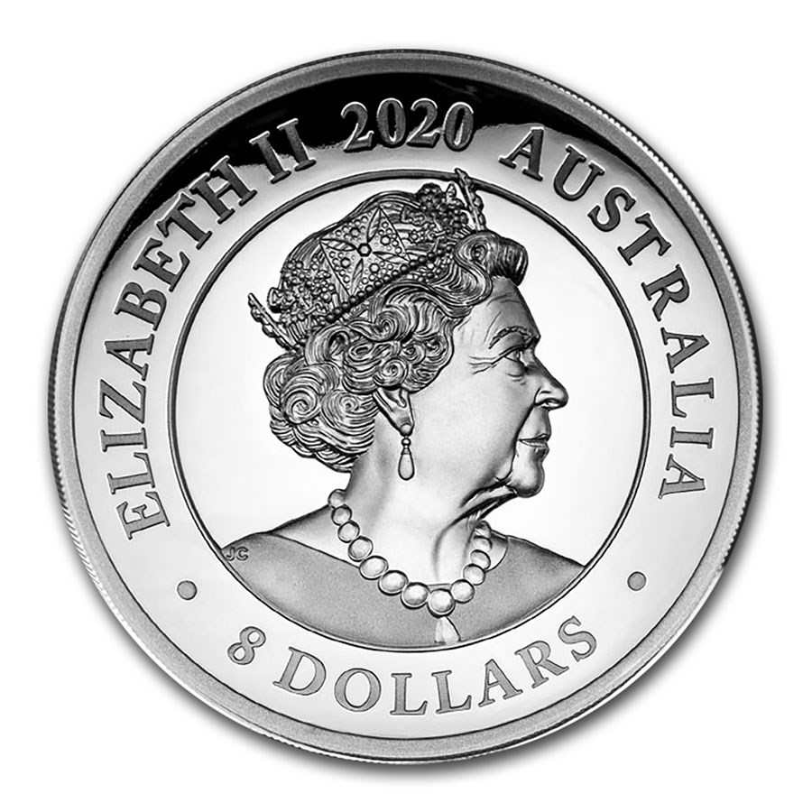 Zwaan 5 oz 2020 High Relief achterkant 101munten