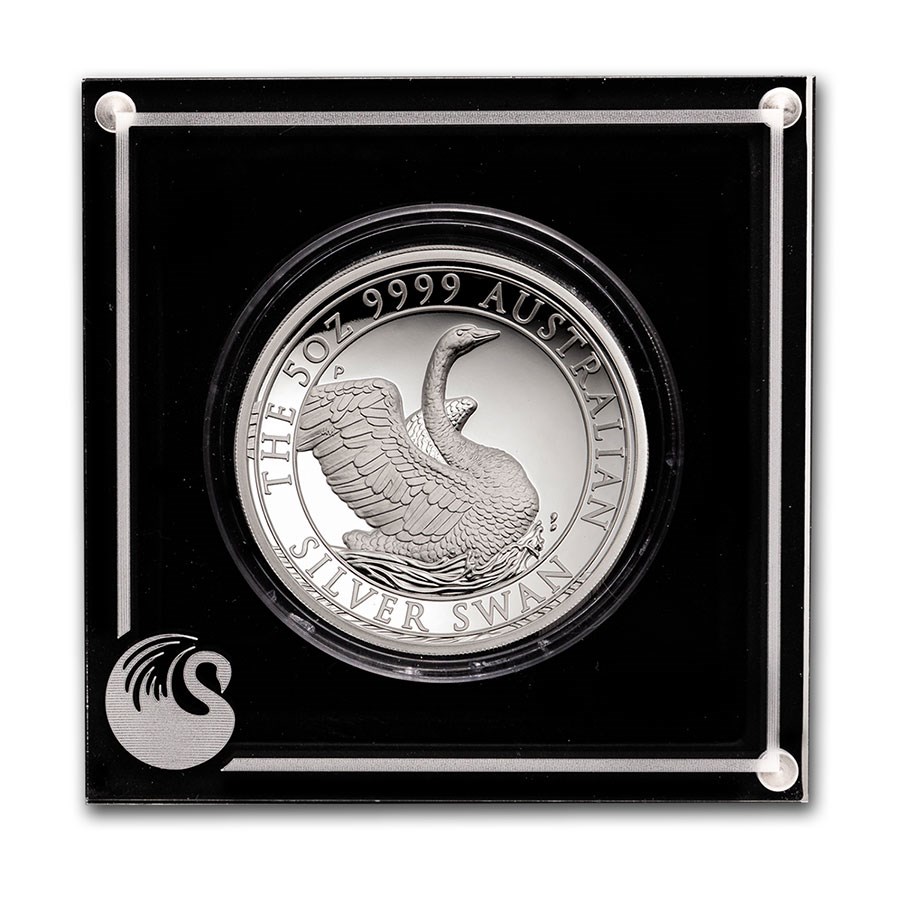 Zwaan 5 oz 2020 High Relief in doos open 101munten