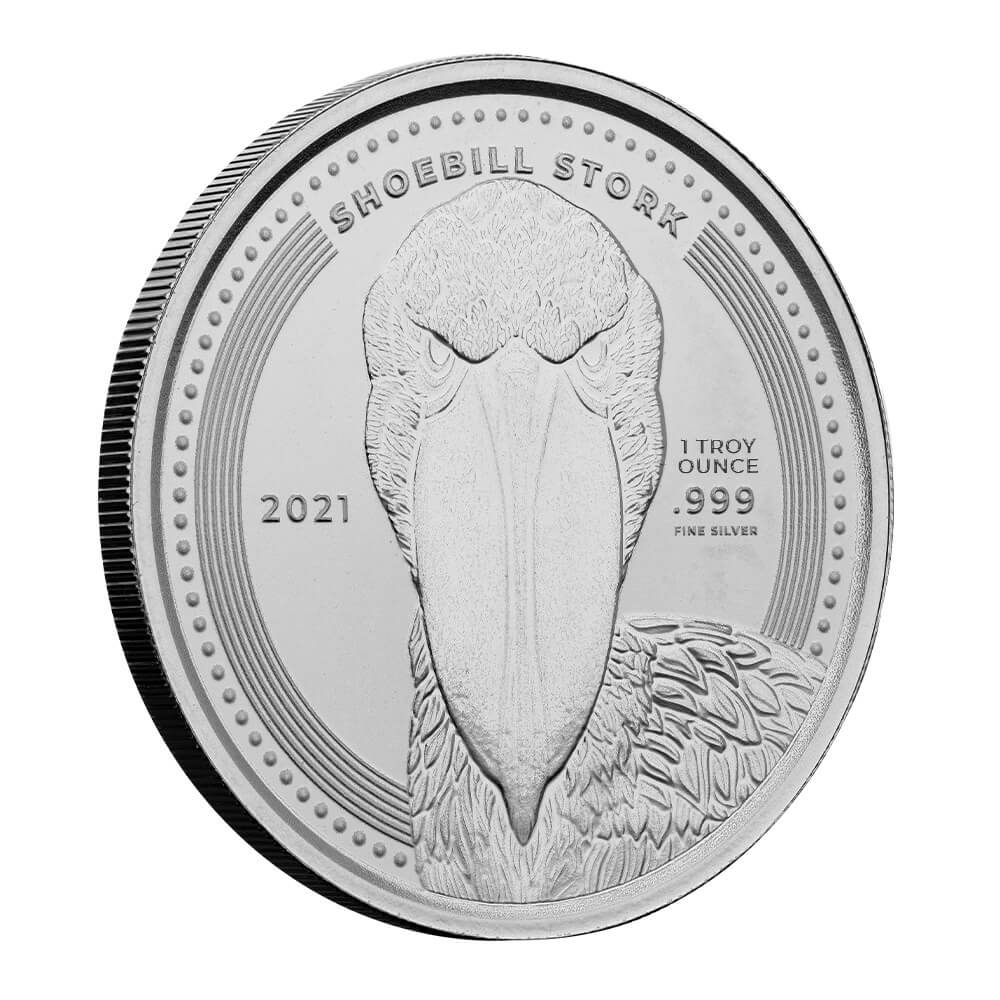 Kongo Shoebill 1 oz 2021 voorkant 101munten