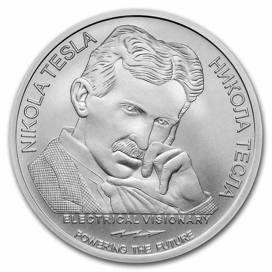 Nikola Tesla - Ozone generator 1 oz 2021 back 101munten