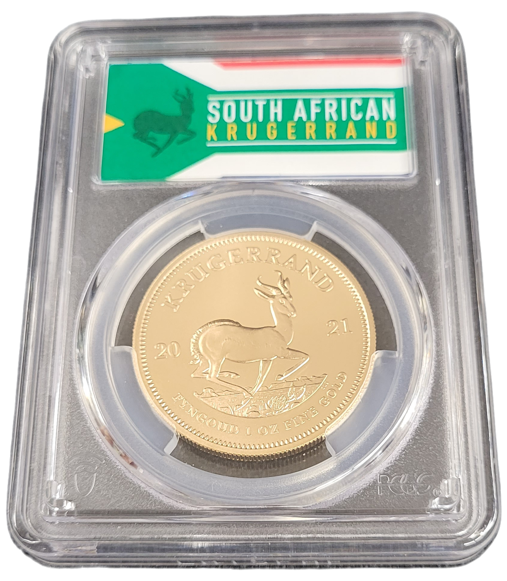 Gouden Krugerrand 2021 PCGS MS7 back