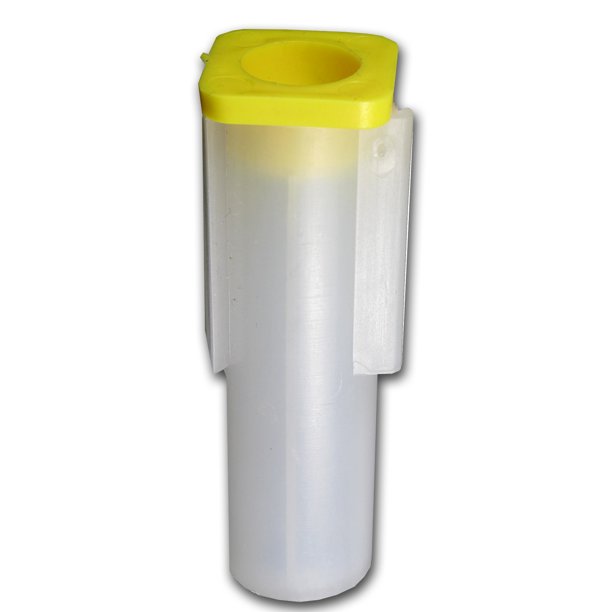 Tube Krugerrand Gold 0.10 50pieces front 101munten Tube (leeg) Krugerrand 1/10 oz goud (geschikt voor 50 munten)