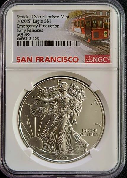 American Eagle 1 oz 2020 NGC MS69