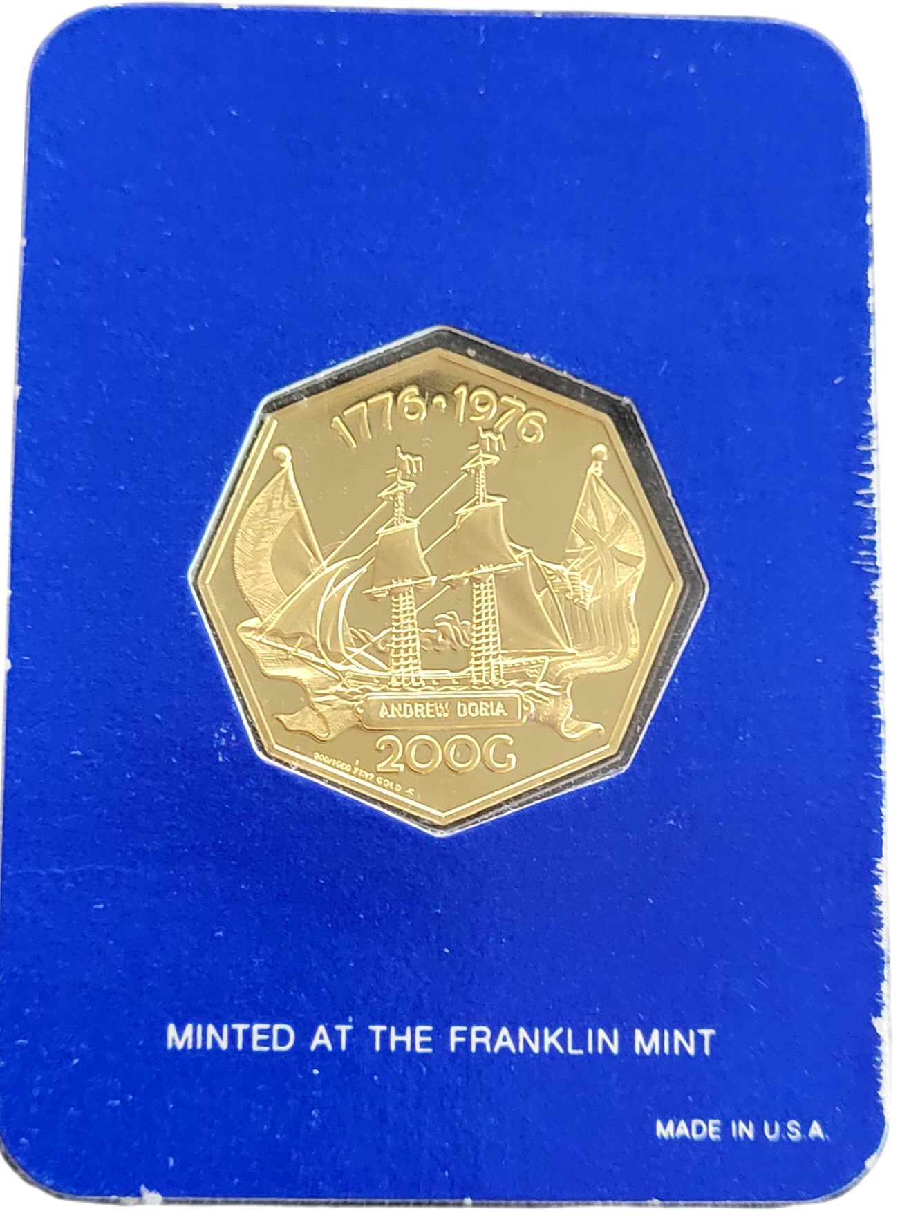 Gouden 200 Gulden 7.55 gram Nederlandse Antillen-back