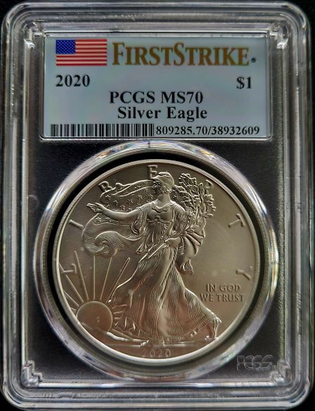 American Eagle 1 oz 2020 PCGS MS70