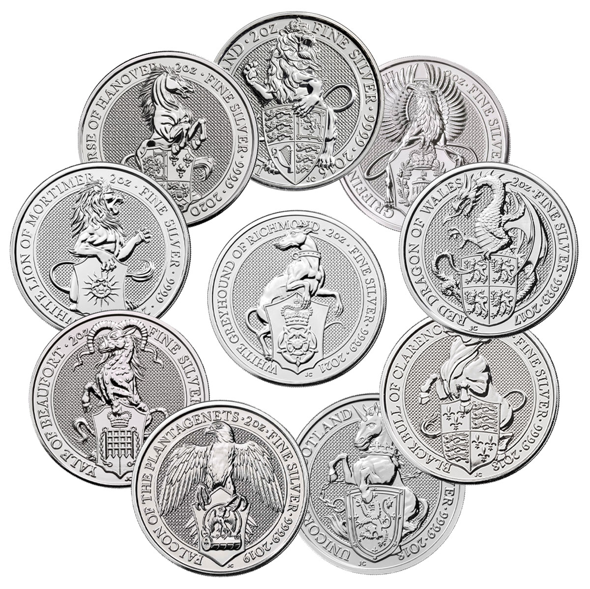 QB 2 oz set 101muntennl munten