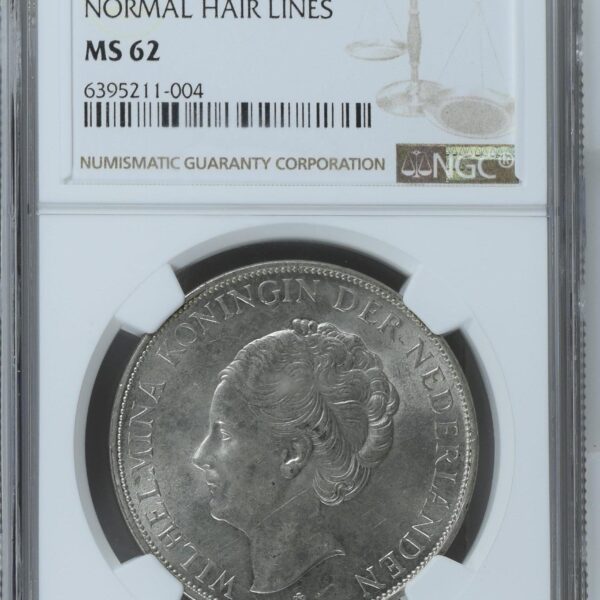 2 1/2 gulden 1938 MS62 NGC