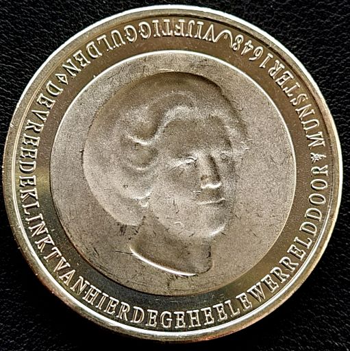 zilveren 50 Gulden 1998