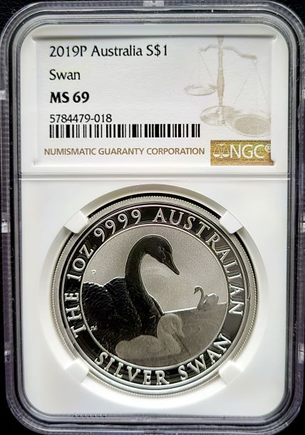 swan2019NGC ms69 101muntennl front swan