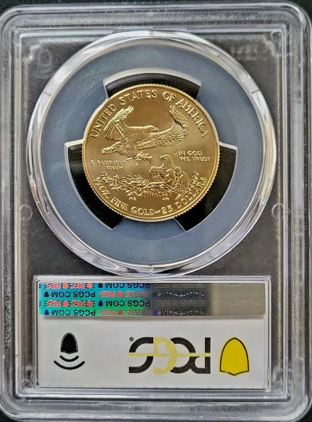 Gold Eagle 0.5 oz 2021 PCGS MS69 T-1 101muntennl back