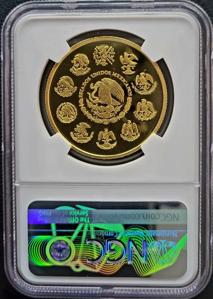 Mexican Libertad 1 oz goud 2021 NGC PF Ultra Cameo back