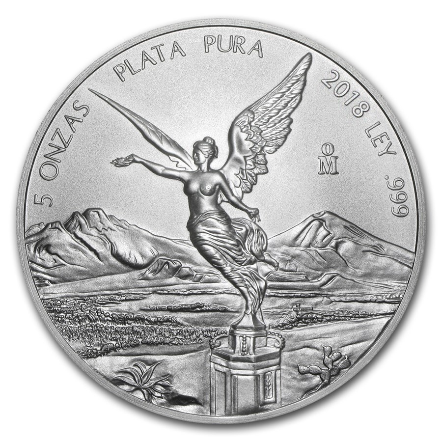 5oz libertad 2018 101muntennl front Mexican Libertad 5 oz 2018