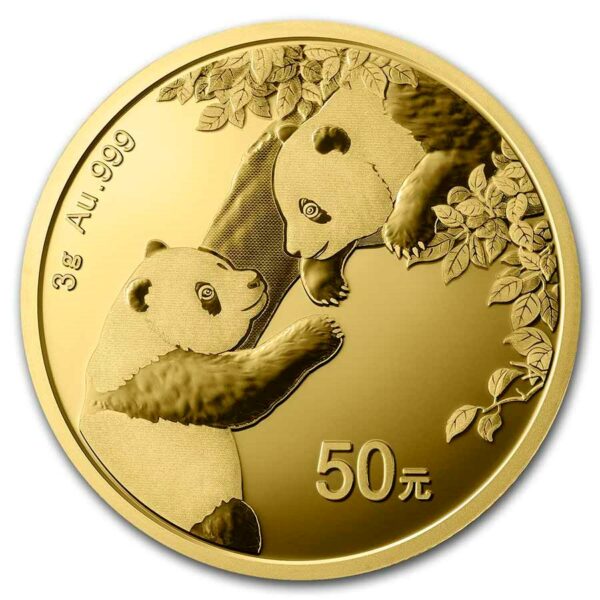 Gouden China Panda 3 gram 2023