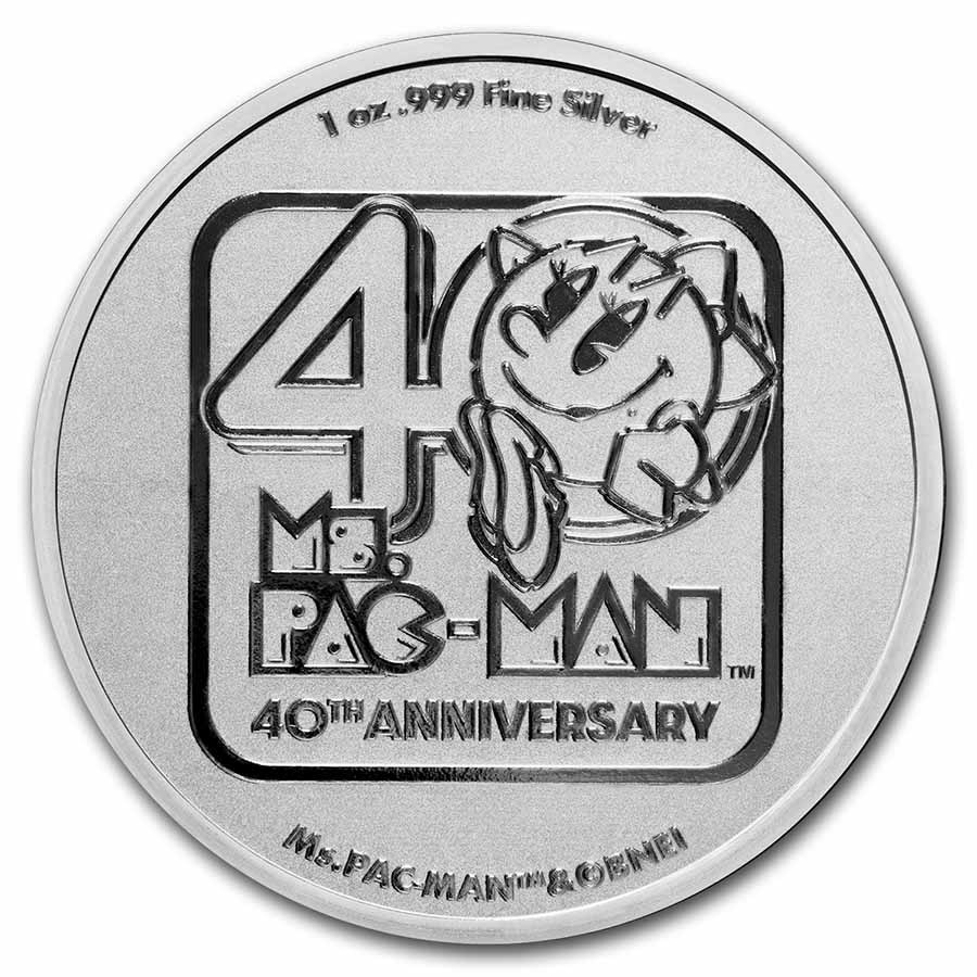 Niue Ms Pac Man 40th Anniversary 1 oz 2021 front 101munten pac man