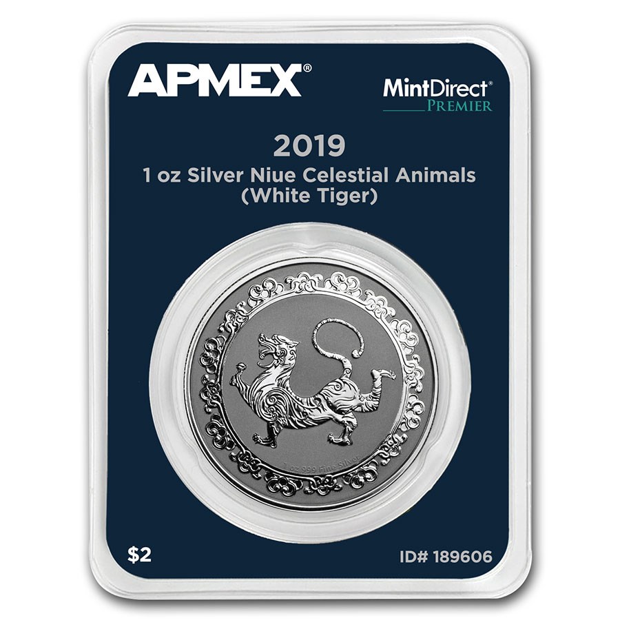 Niue celestial animals white tiger 1 oz 101muntennl front