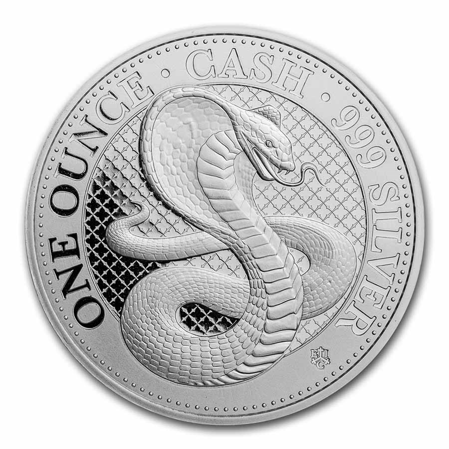 St. Helena Cobra 1 oz 2022 front 101munten Cobra