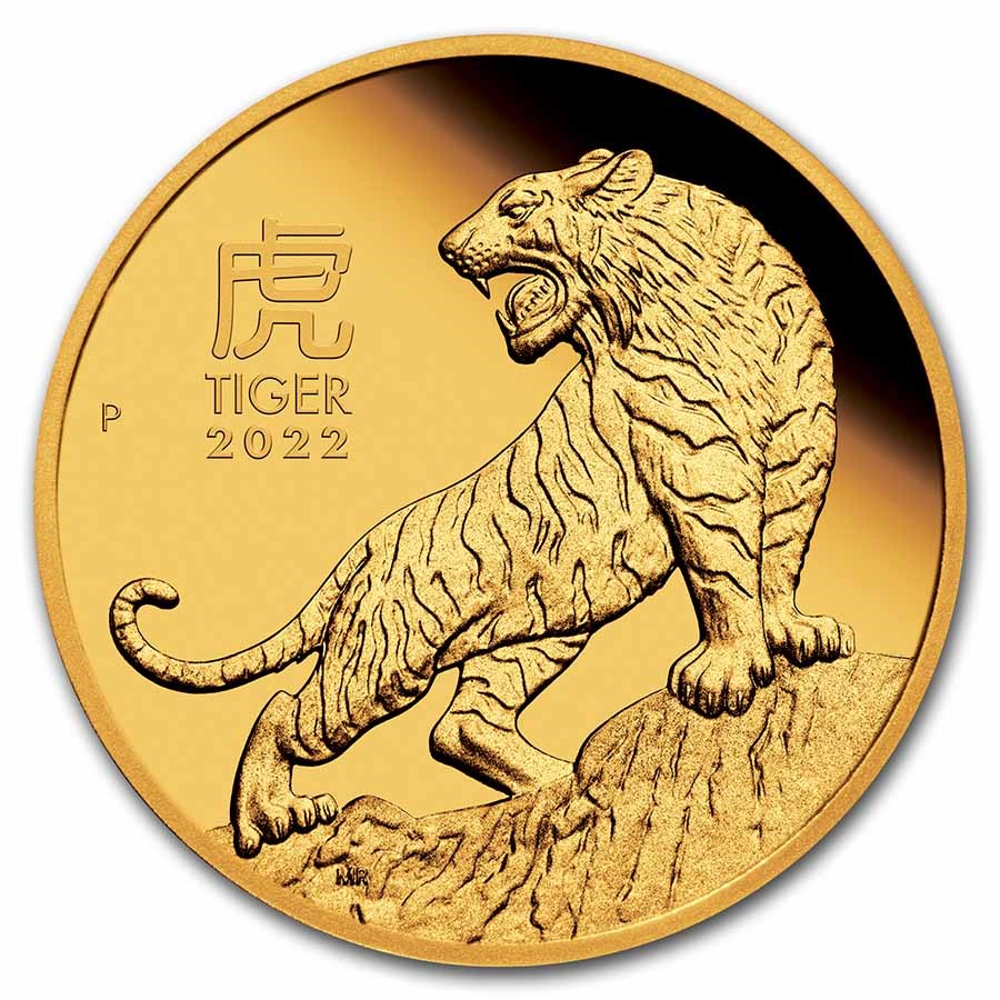 0.25 goud proof Lunar 3 year of the tiger 101muntennl front year of the tiger