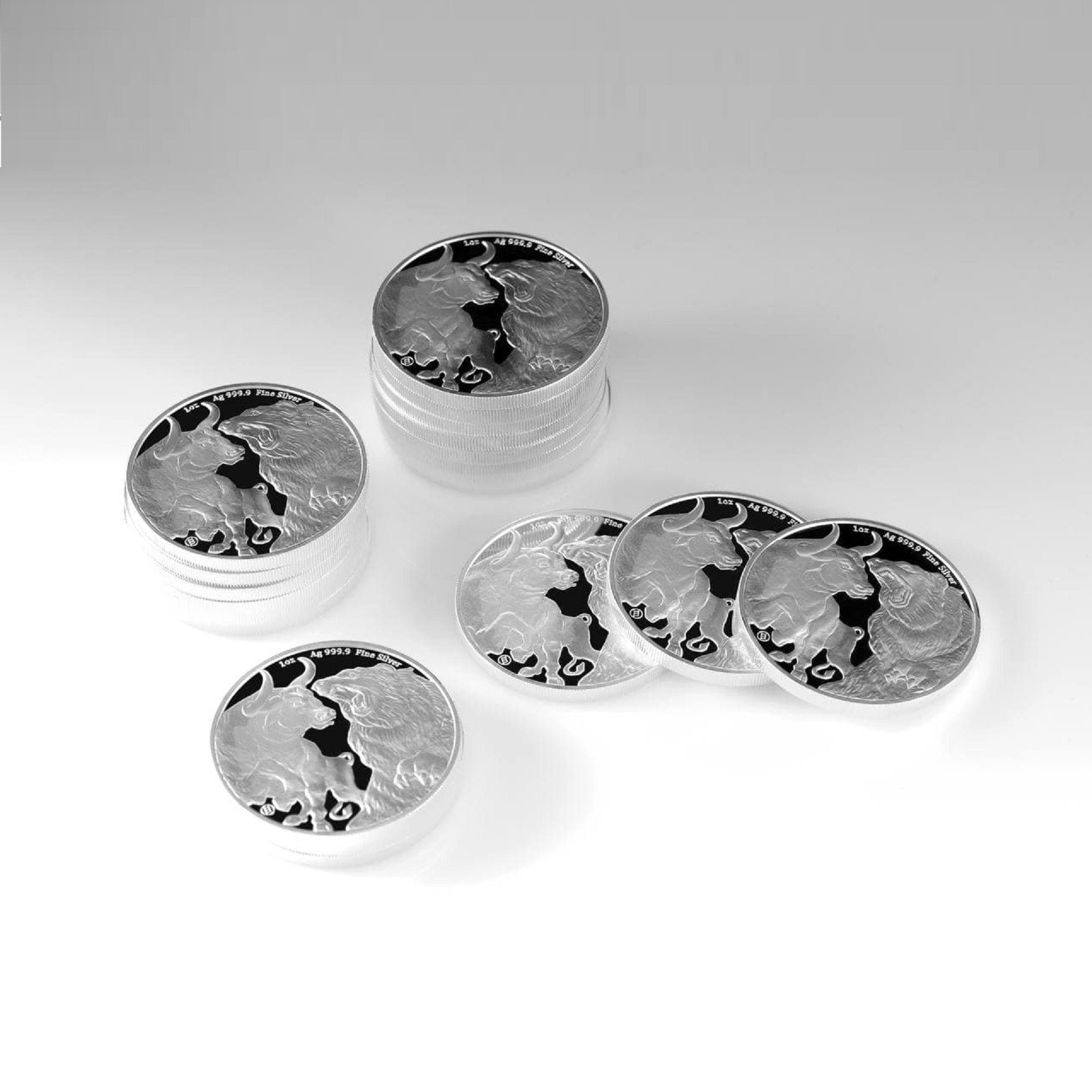 1 oz zilver Bear & Bull 2023 101muntennl lot
