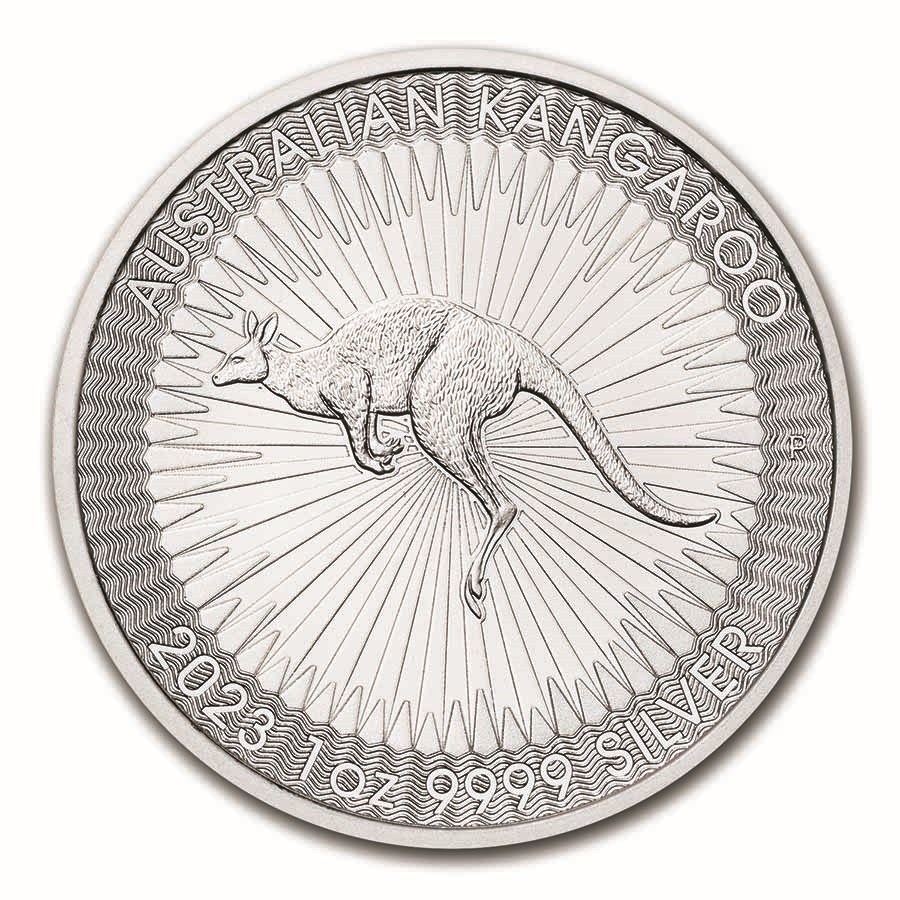 Kangaroo 2023 1oz zilver 101muntennl front kangaroo