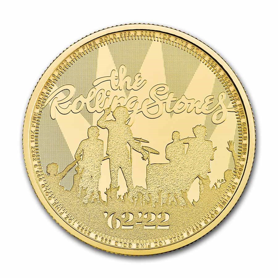 Rolling Stones 1oz goud 101muntennl front rolling stones