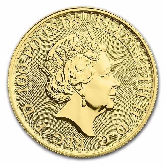 Gouden Britannia 1 oz 2023-back