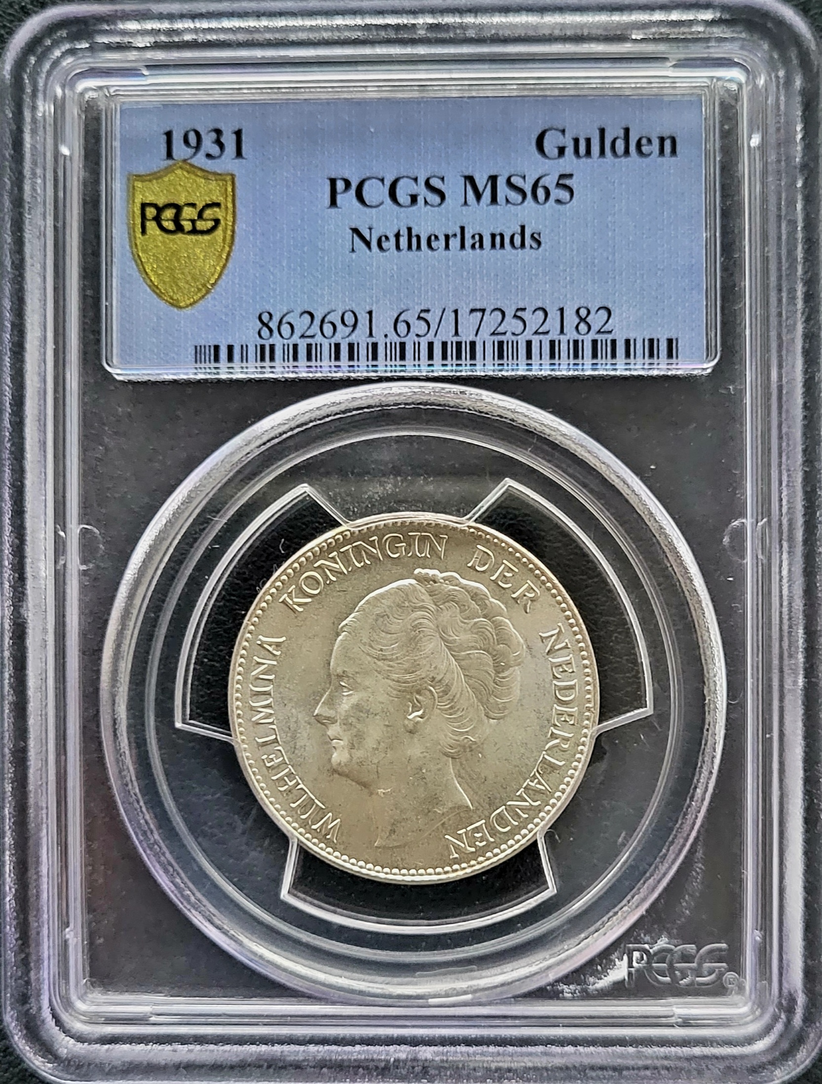 1 Gulden 1931 PCGS MS65 1 gulden 1931 MS65 PCGS