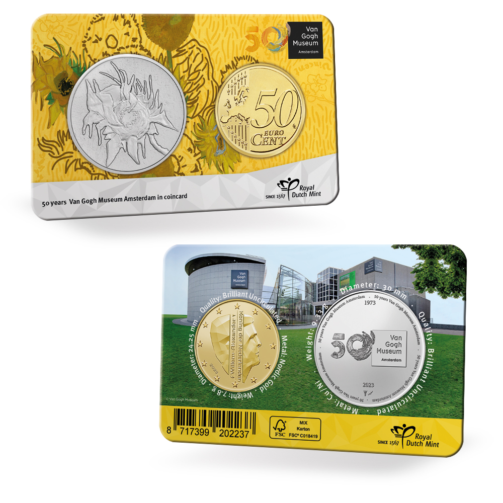 VZ-KZ - coincard Coincard 50 jaar Van Gogh Museum 2023