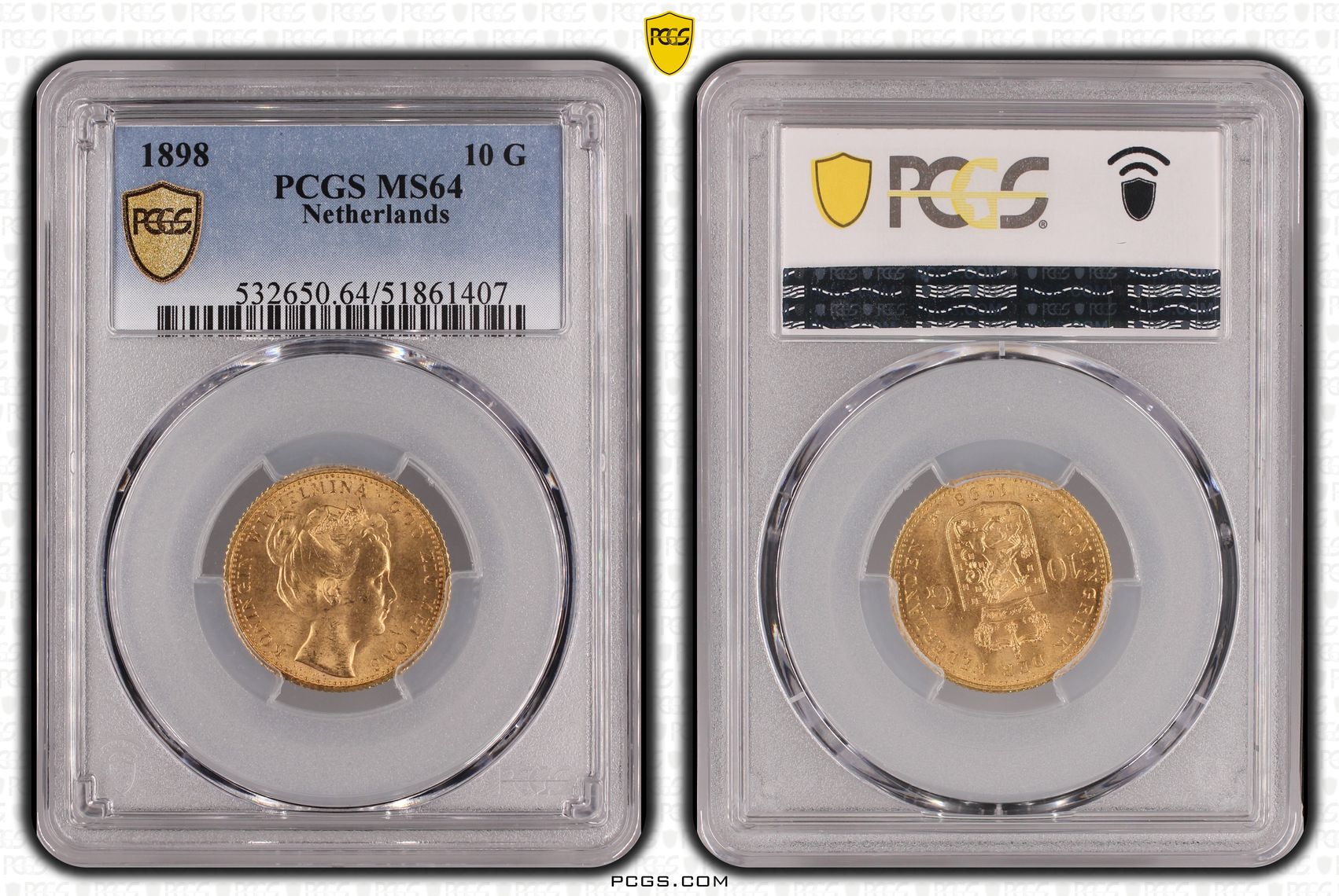 10 gulden 1898 MS64 m.p. 10 gulden 1898 MS64 met punt