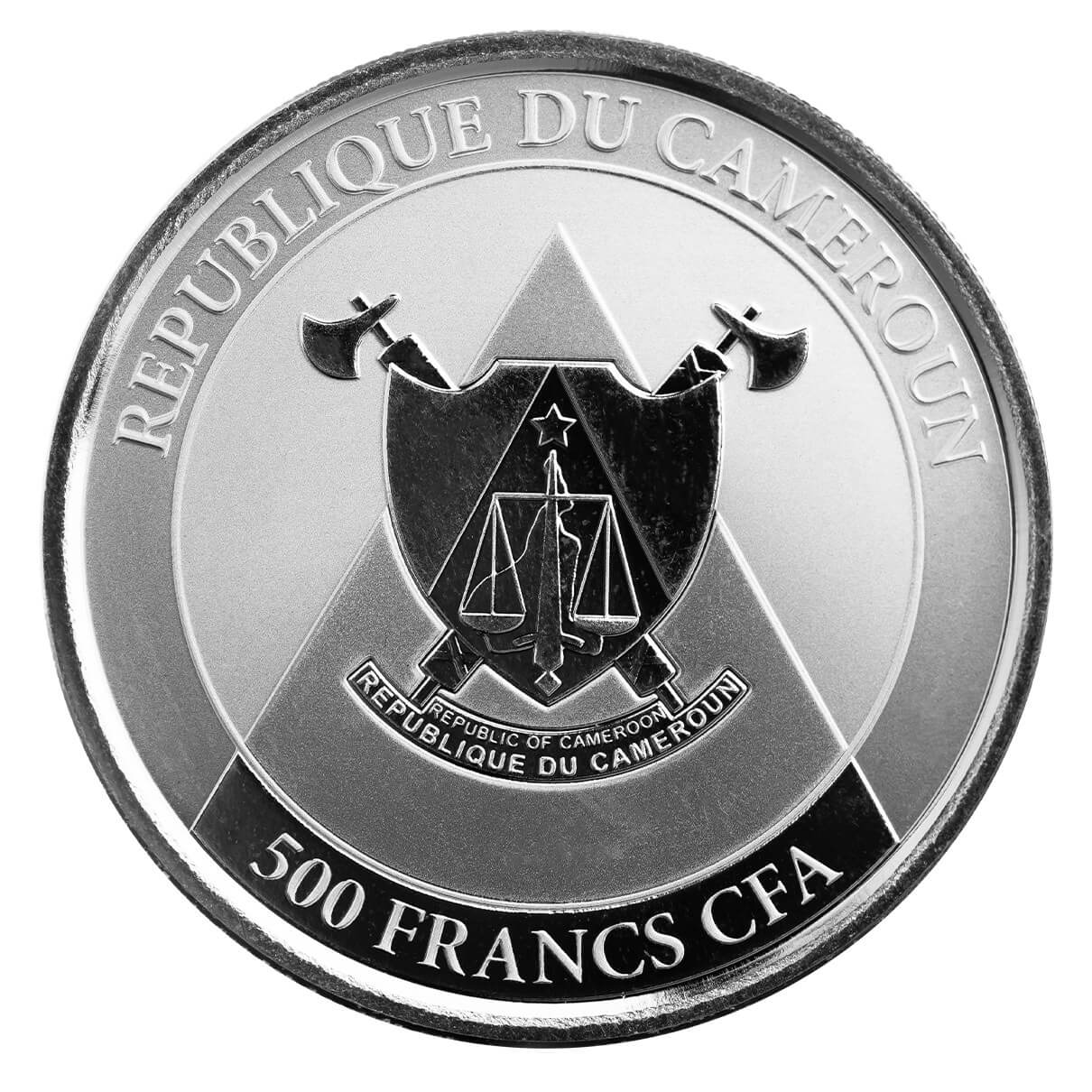 2022-Scottsdale-Mint-Cameroon-Cheetah-1-oz-Silver-Bu-Coin-back