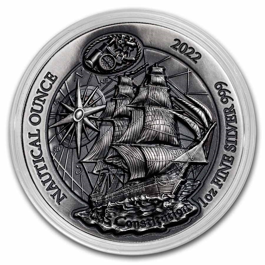 2022-rwanda-1-oz-silver-nautical-uss-constitution-hr-antiqued_274358_rev USS Constitution