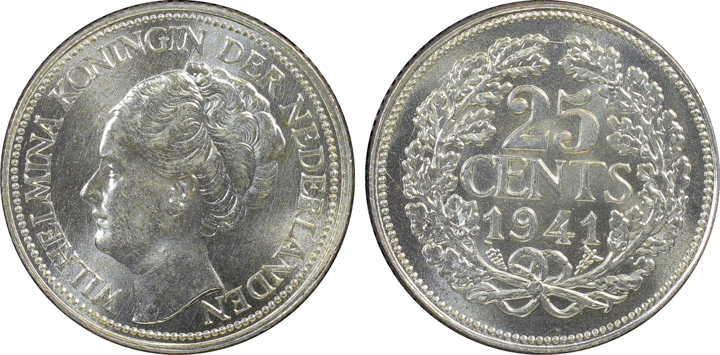 25 cent 1941 MS64 PCGS NM Collectie 25 cent 1941 MS64 PCGS NM Collectie