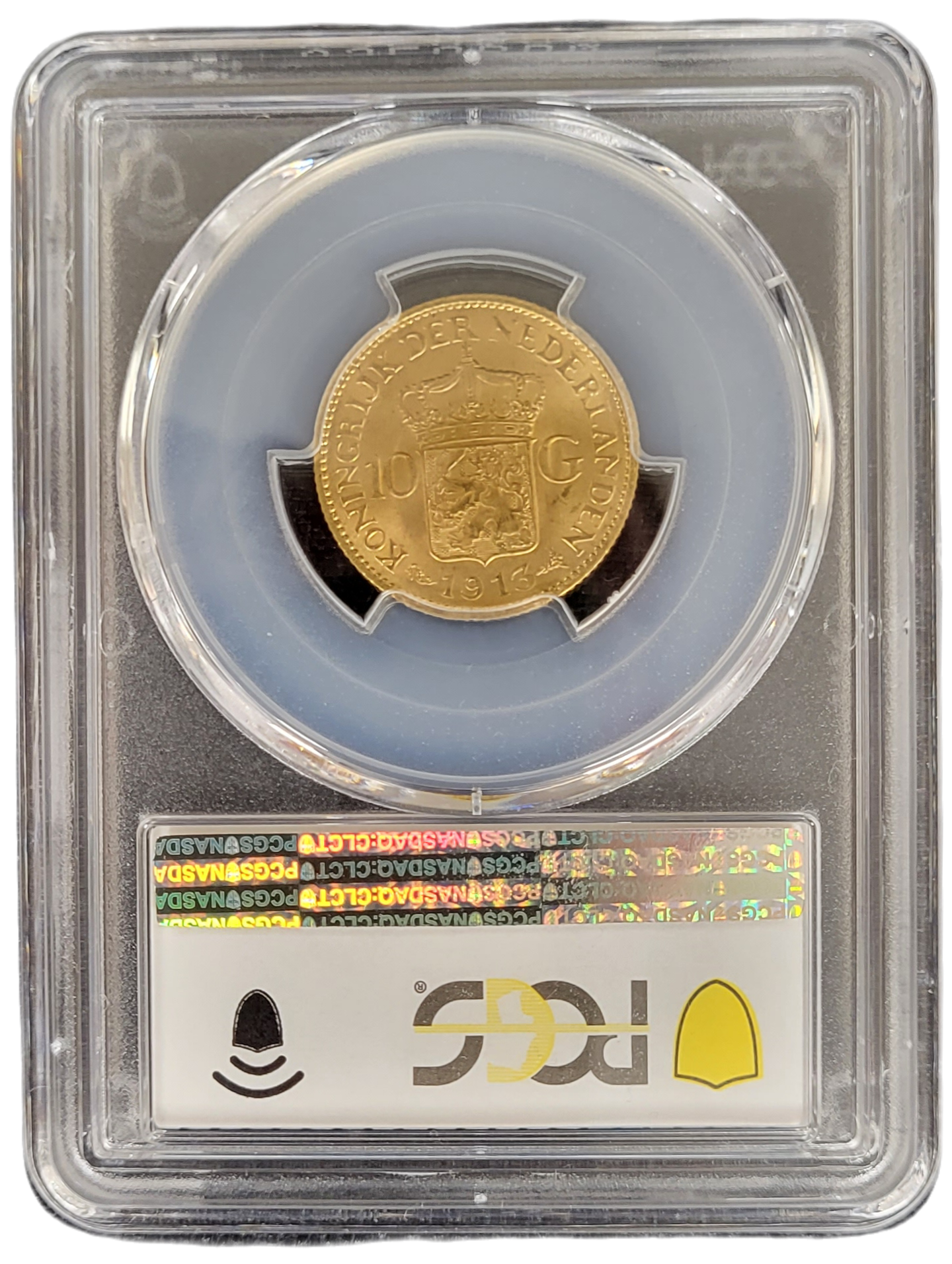 Gouden 10G 1913 PCGS MS65 back