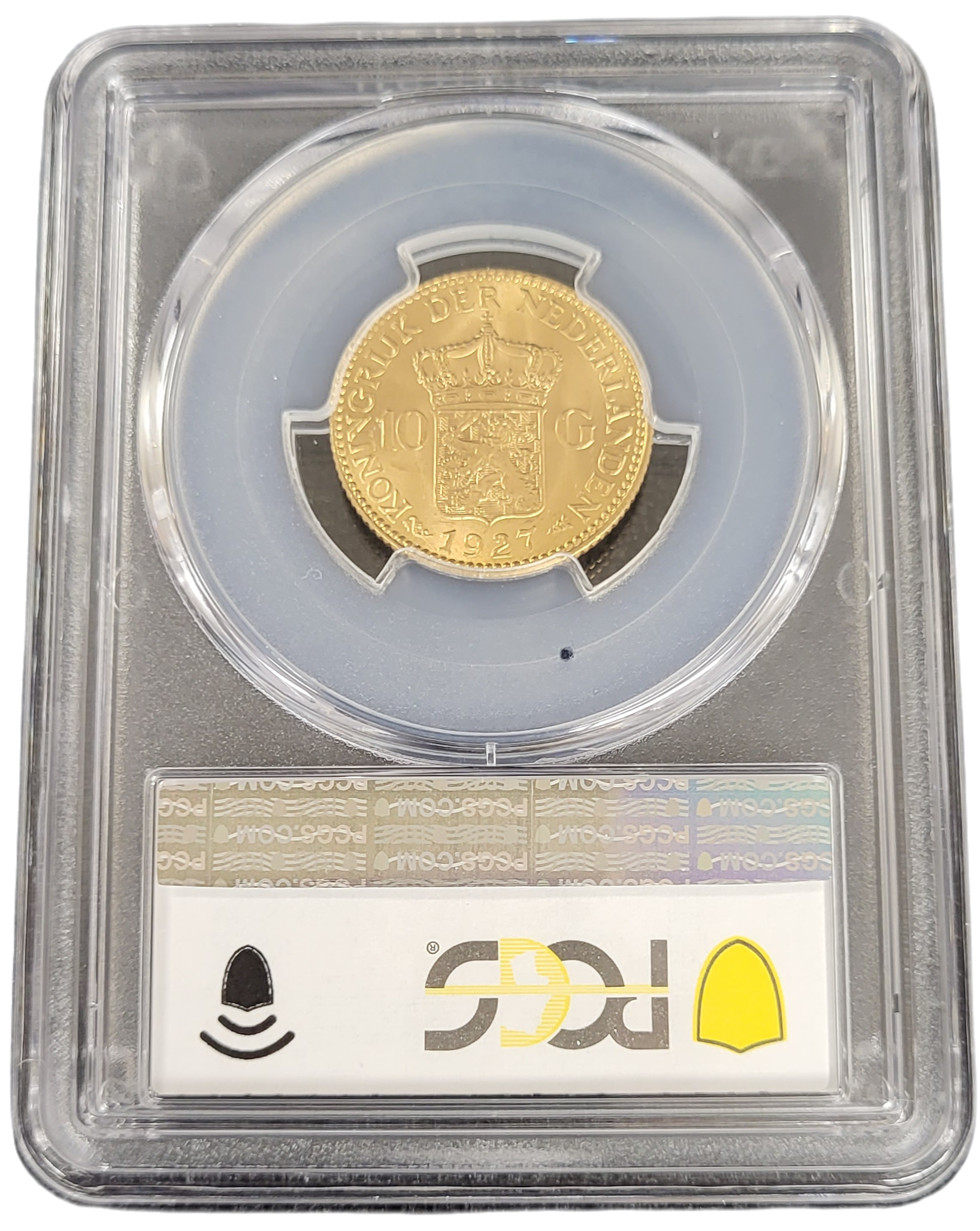 Gouden 10G 1927 PCGS MS64 back
