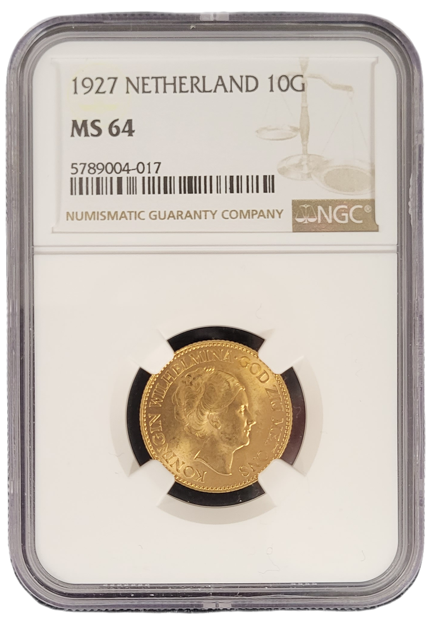 Gouden 10G NGC 1927 MS64 Front