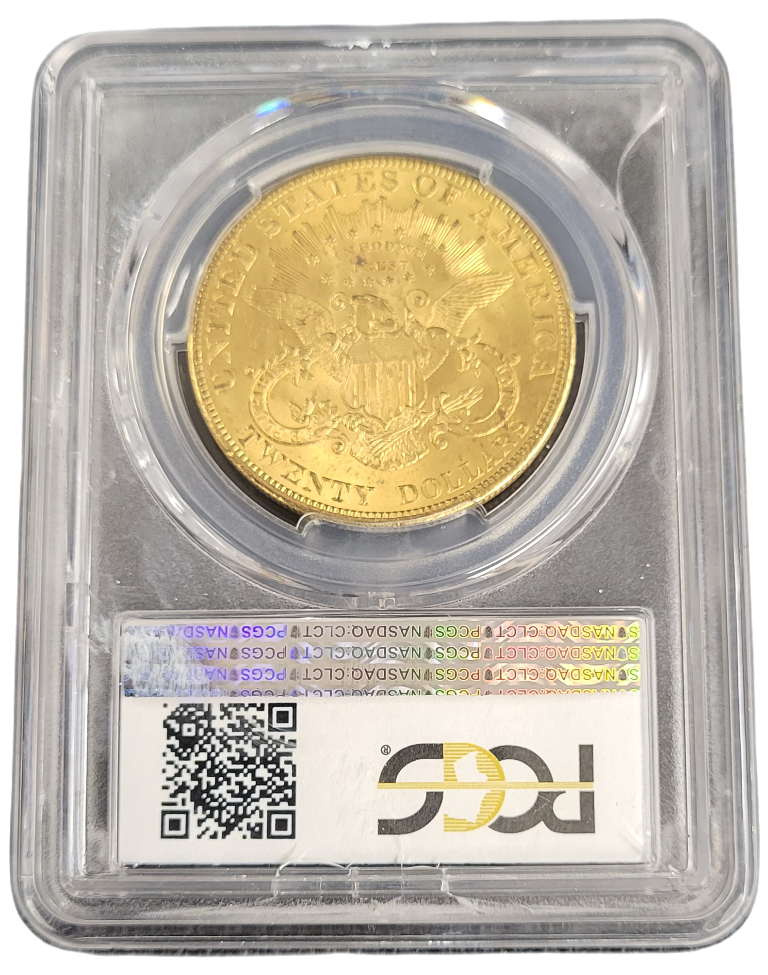 Gouden Amerikaanse 20 dollar 1904 MS64 Liberty Head PCGS-back