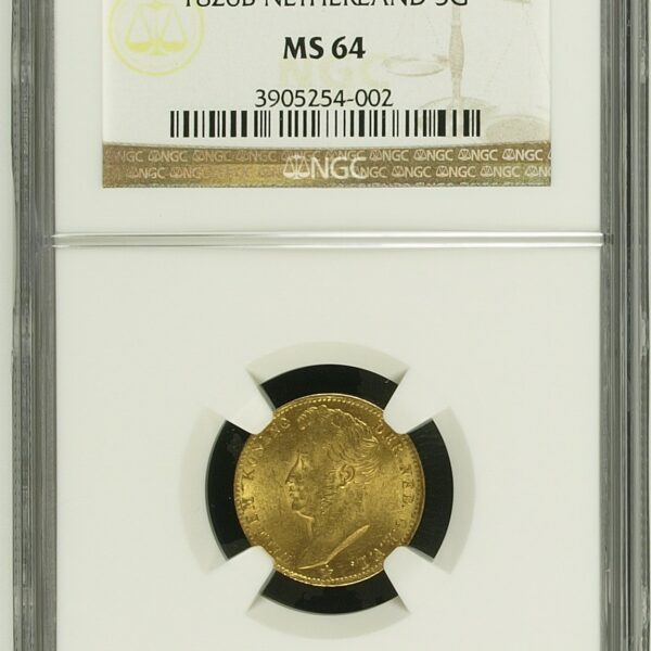 5 gulden 1826 Brussel MS64 NGC