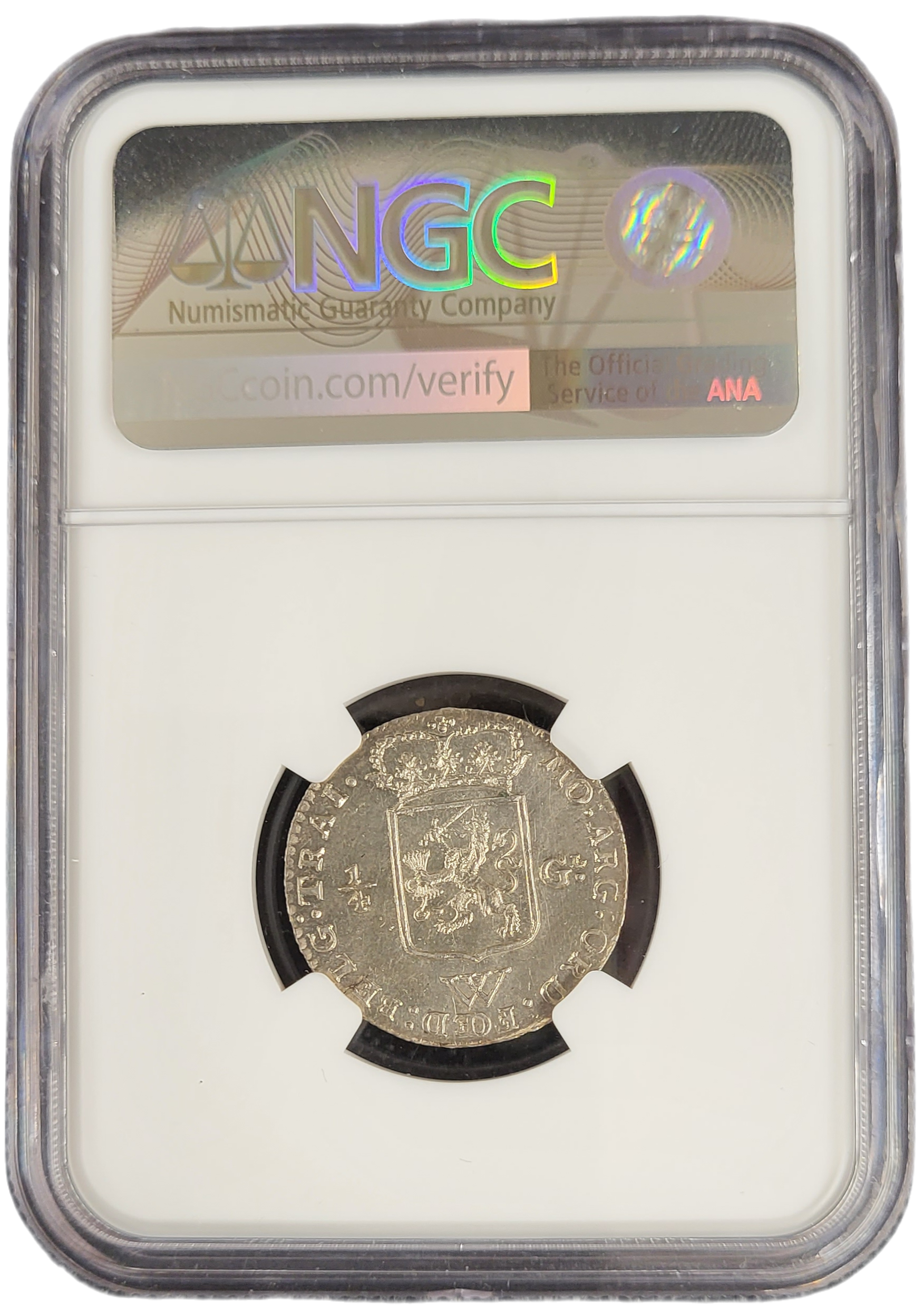 Nederland West-Indië, Utrecht 0.25 of kwart gulden 1794-back