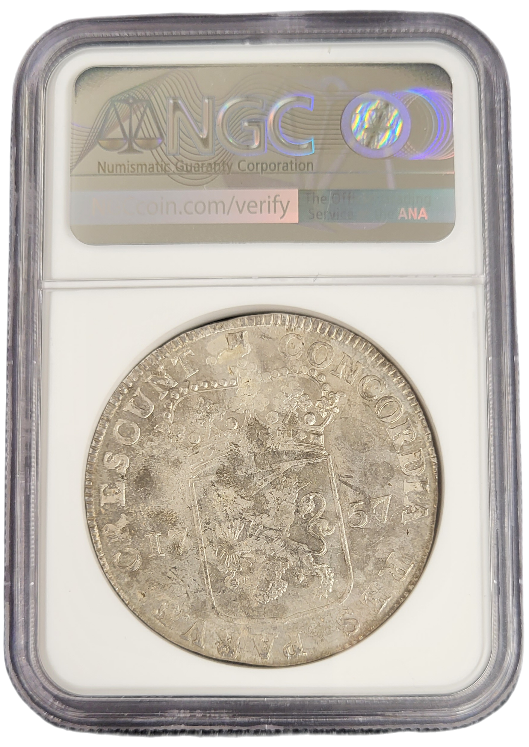 Provincie Utrecht Zilveren Dukaat 1757-back