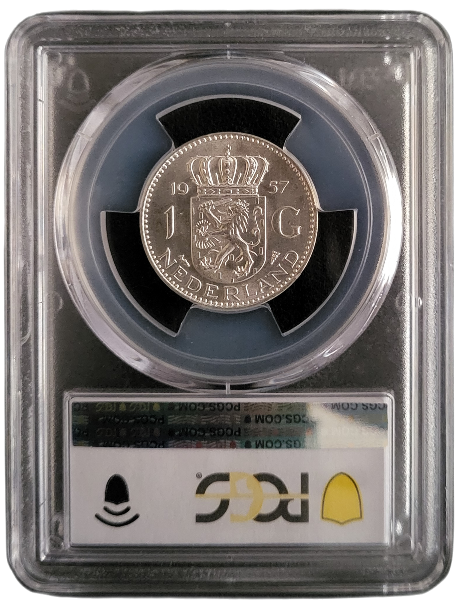 gld 57 ms65 blank 1 Gulden in MS65, meerdere op voorraad