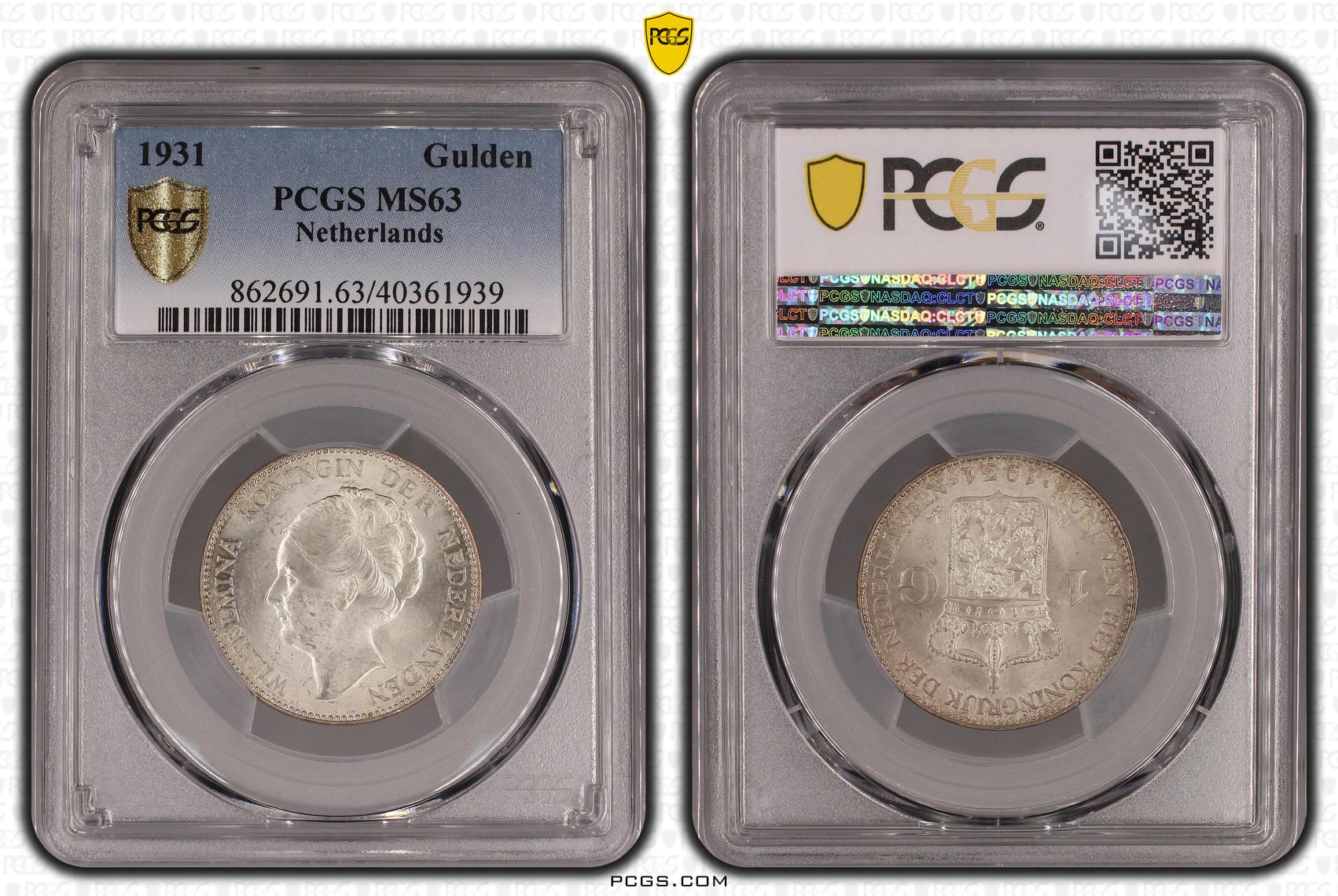 1 gulden 1931 MS63 PCGS 1 gulden 1931 MS63 PCGS