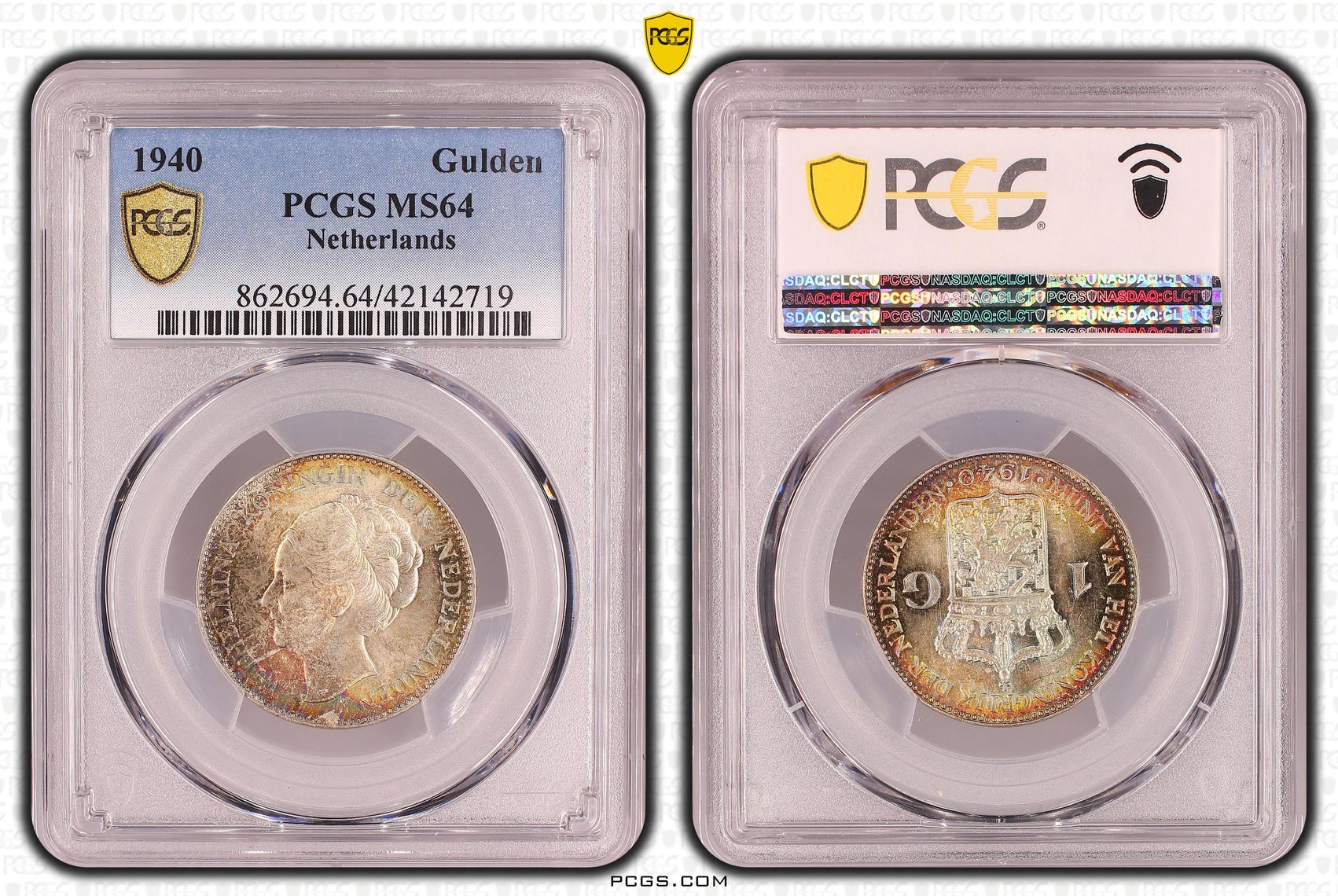 1 gulden 1940 MS64 PCGS 1 gulden 1940 MS64 PCGS