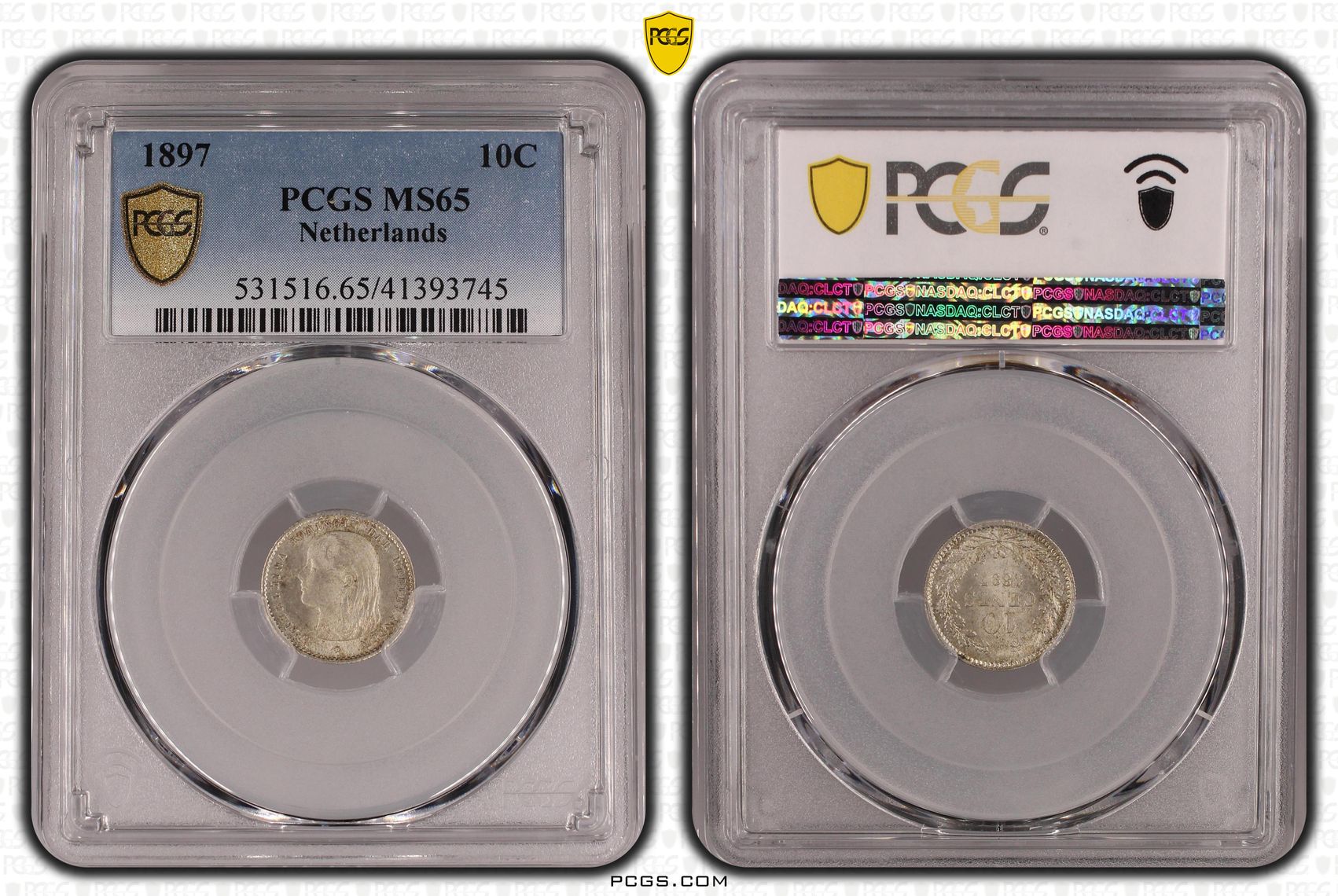 10 cent 1897 PCGS MS65 10 cent 1897 PCGS MS65