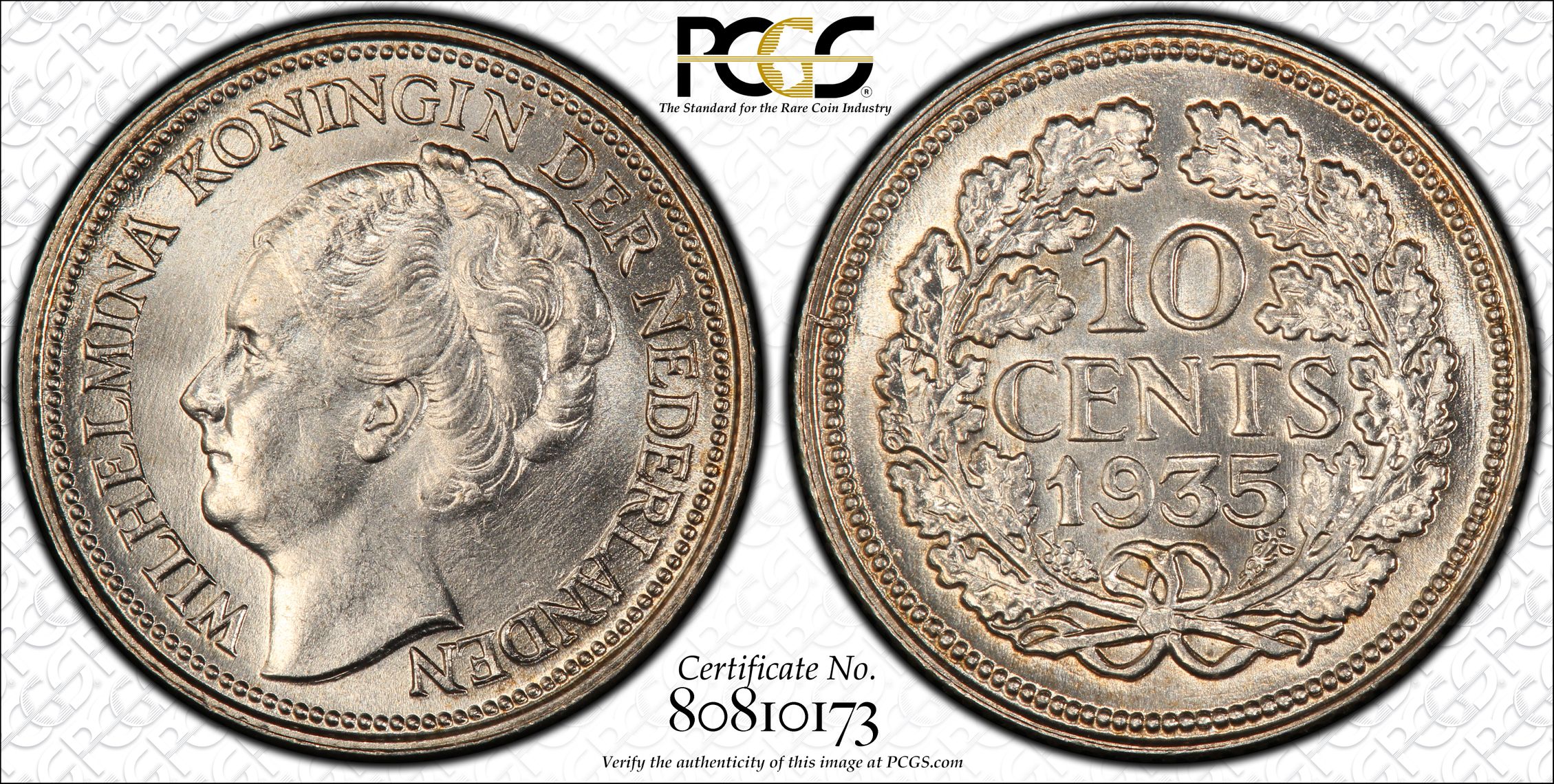 10 cent 1935 M64 10 cent 1935 MS64