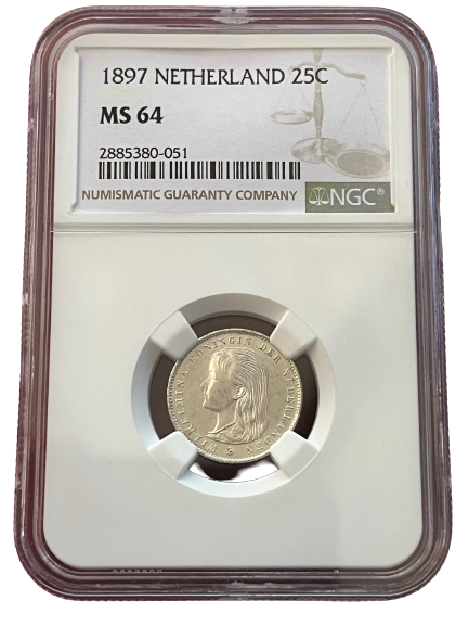 25 cent 1897 MS64 NGC