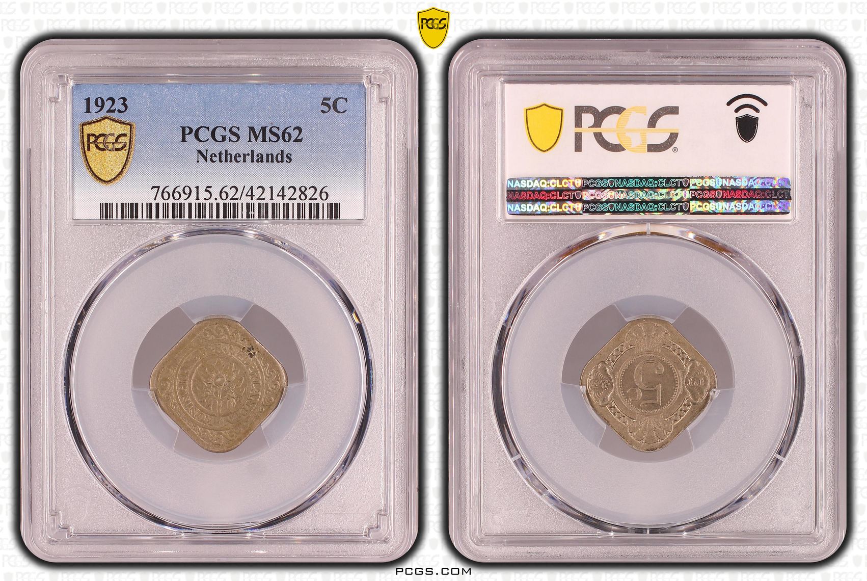 5 cent 1923 PCGS MS62 5 cent 1923 PCGS MS62