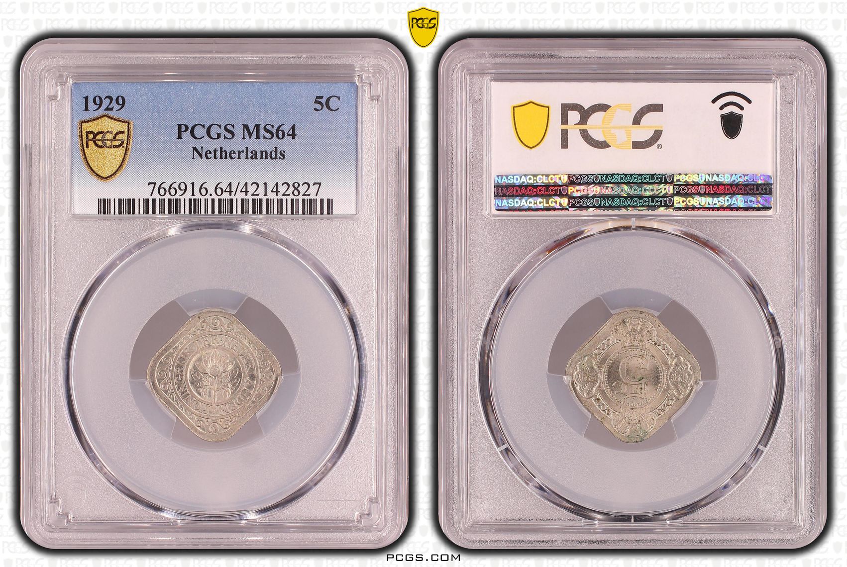 5 cent 1929 PCGS MS64 5 Cent 1929 MS64 PCGS