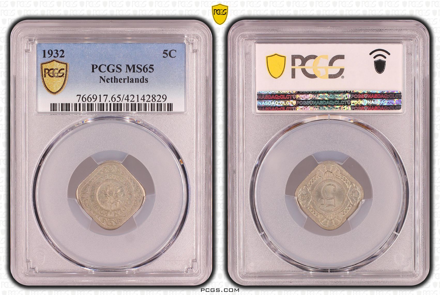 5 cent 1932 PCGS MS65 5 cent 1932