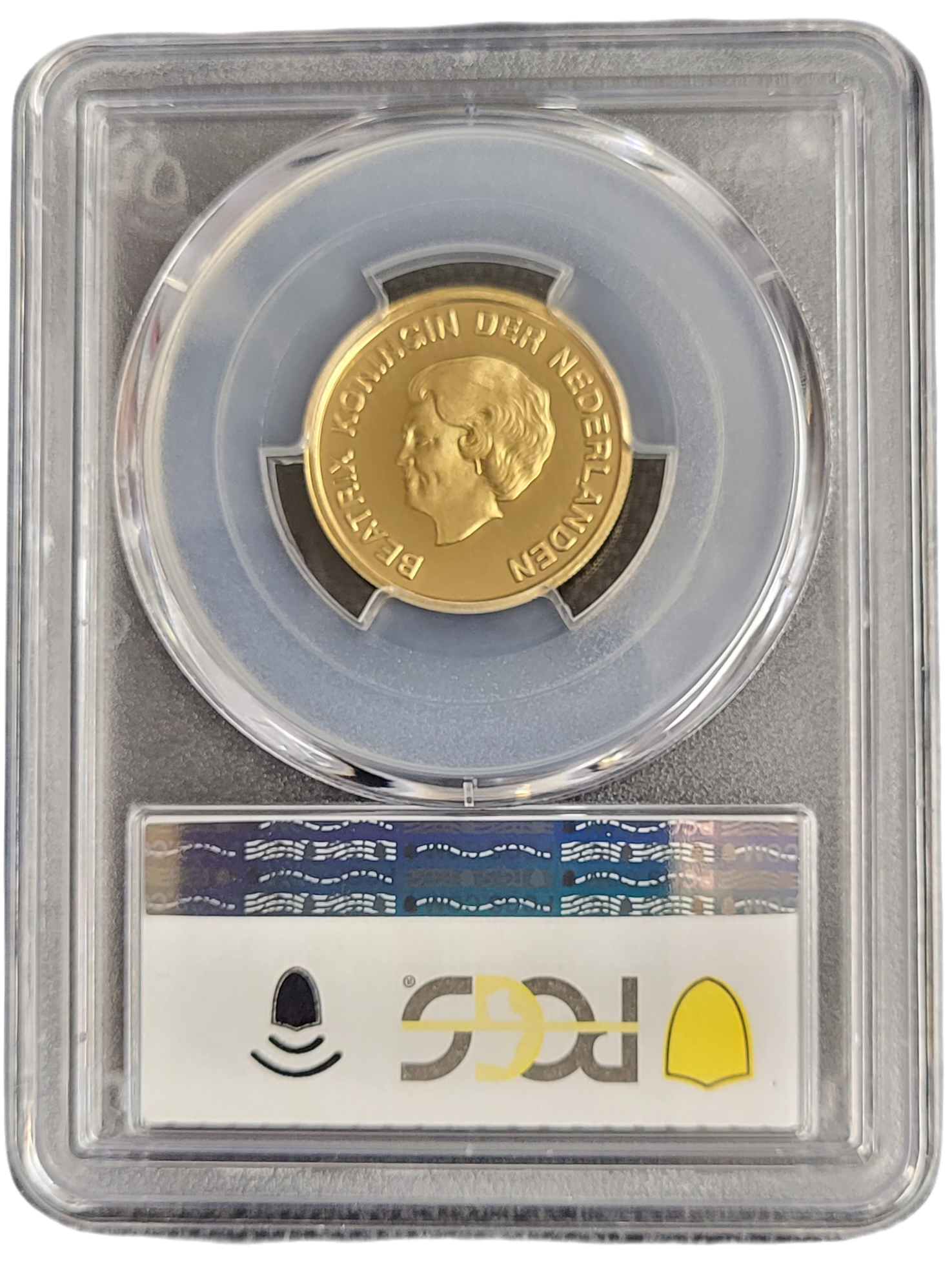Aruba gouden 10 florin 2005 zilveren regeringsjubileum PR68 DCAM PCGS-back