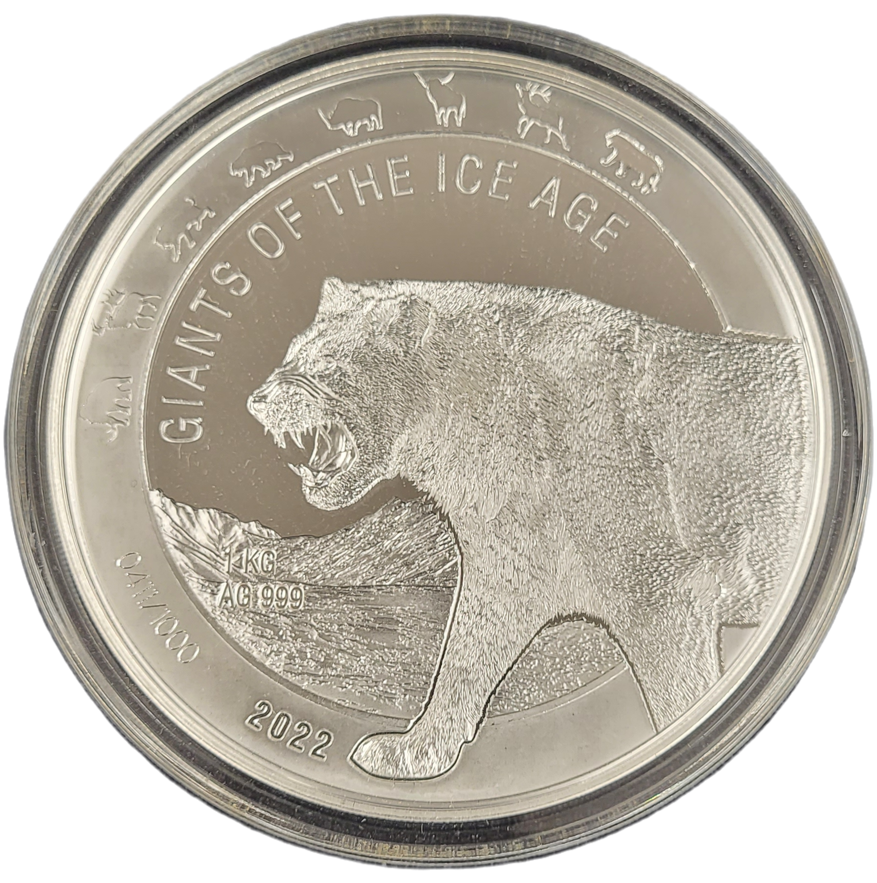 Ghana Giants of the Ice Age 1 kg 2022 Cave Lion-front