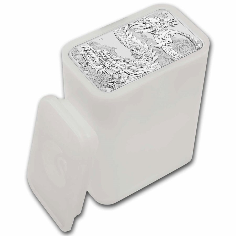 Rectangle Dragon 2023 - 1 oz zilver muntbaar-Tube
